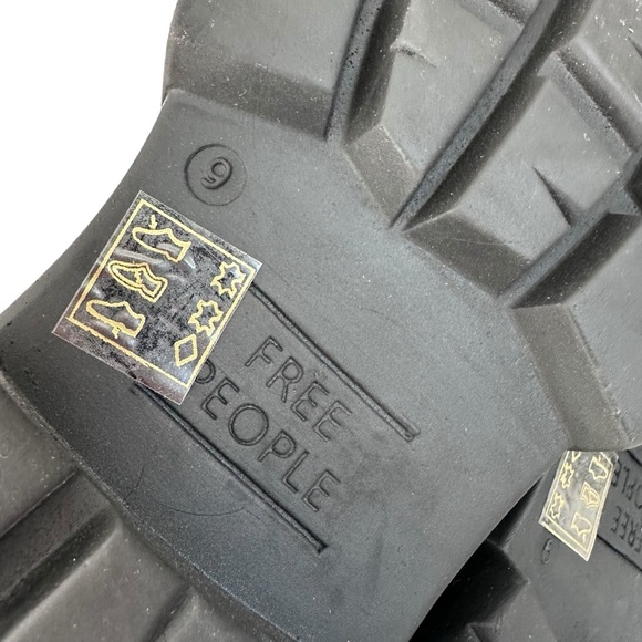 Free People Jones Lug Sole Lace Up Boots Green Size 9 NWOT - Picture 12 of 14